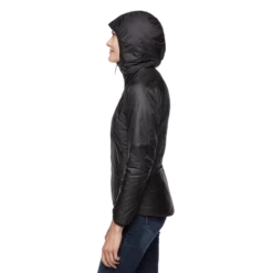 Black Diamond Manteau Isolé À Capuchon Vision Hybrid Femme -Matériel De Ski Sportif black diamond manteau isole a capuchon vision hybr 1