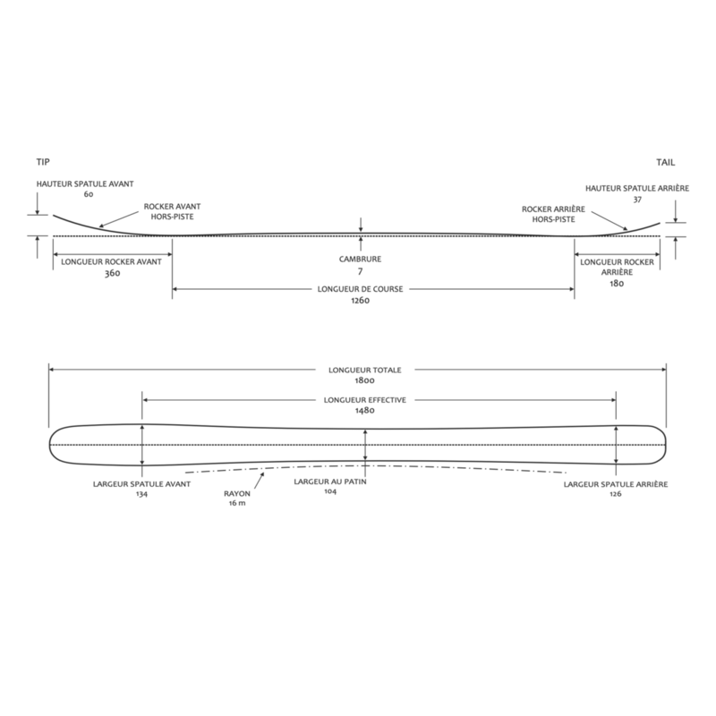 Skis Pionnier 104 6 Skis Pionnier 104 – Image 4