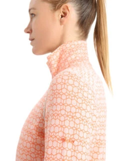 Icebreaker Haut à Demi-glissière 250 Vertex Alpine Geo - Femmes -Matériel De Ski Sportif icebreaker haut a demi glissiere 250 vertex alpine 4