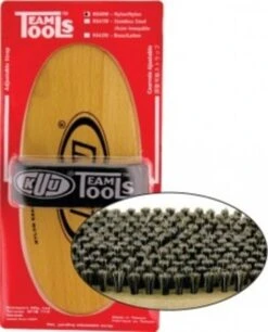 Brosse Ovale En Crin De Cheval (8" X 3,5") Avec Dragonne Réglable.