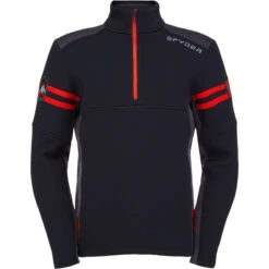 Spyder Veste Molletonnée Demi Zip Wengen Homme
